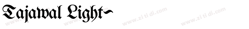 Tajawal Light字体转换